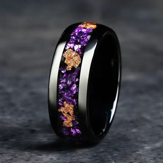 Purple Gold Foil Stainless Steel Classic Combination