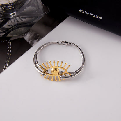 Color Matching Stainless Steel Ornament Women's High-grade Non-fading Bracelet