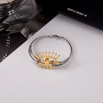 Color Matching Stainless Steel Ornament Women's High-grade Non-fading Bracelet