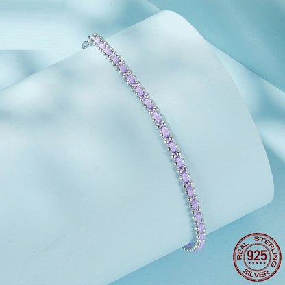 Original S925 Sterling Silver And Cotton String Woven Bracelet
