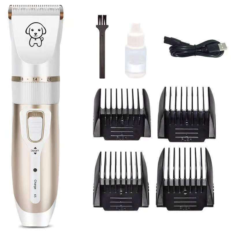 Rechargeable Electric Pet Hair Clipper for Cats & Dogs – Quiet, Cordless Grooming Tool