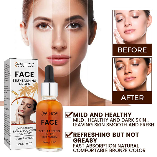 EELHOE Facial Tanning Essence For Achieving A Natural And Stylish Wheat Color Or Bronzed Skin Tone, Providing Hydration And Enhancing The Beauty Of The Skin Without The Need For Sunbathing Louisiana Mart